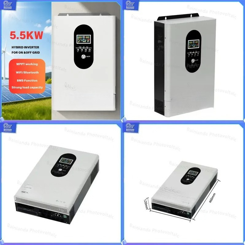 Hybrid Solar Inverter 5.5Kw Mppt 48V - Inversor Solar Híbrido de 3kW 5.5kW,