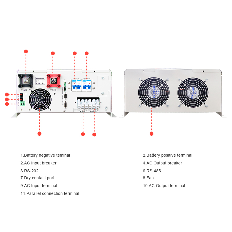 Convertidor Solar de 110V/220V - Split Phase Inverter 10Kw 110V 220V reseña y precio