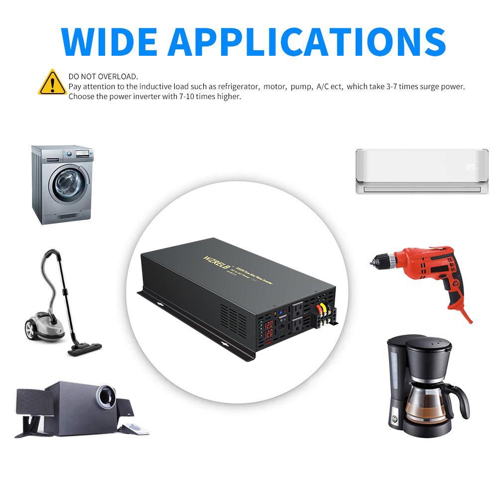 Inversor de energía Solar de o - Pure Sine Wave Inverter 5000W 48V 220V reseña y precio