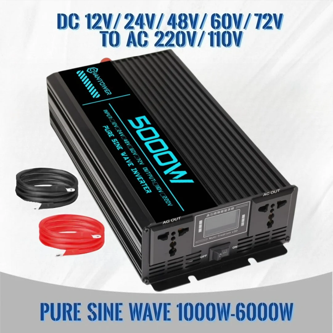 Inversor de onda sinusoidal pu - Pure Sine Wave Inverter 5000W 48V 220V reseña y precio